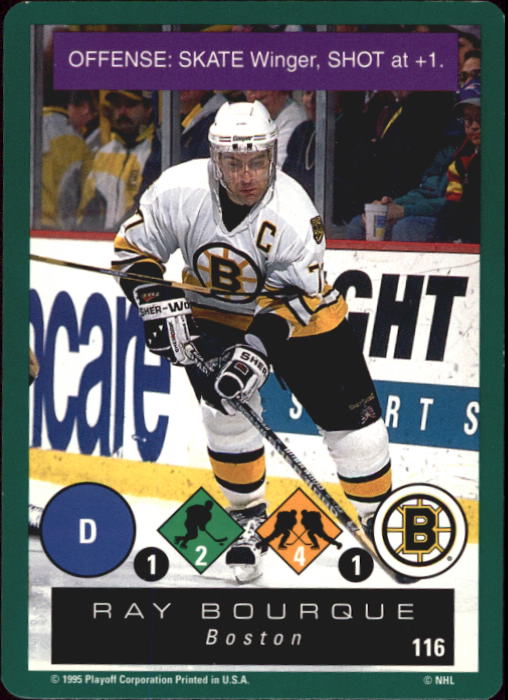 1995-96 Playoff One on One #116 Ray Bourque - NM-MT