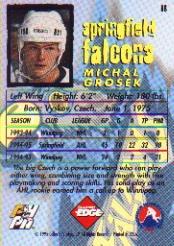 1996 Collector's Edge Ice #68 Michal Grosek back image