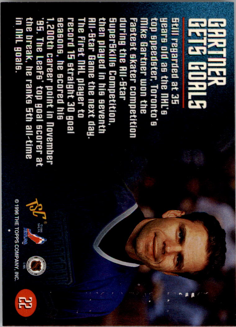 1996 Stadium Club Members Only 50 #22 Mike Gartner back image