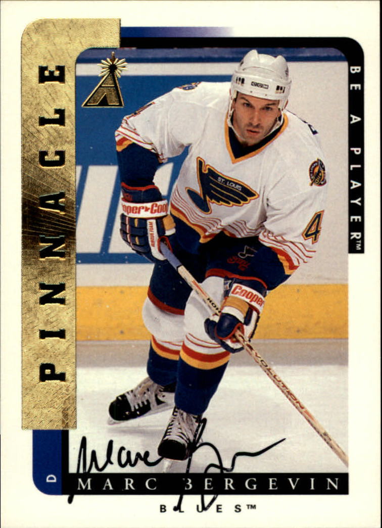 1996-97 Be A Player Autographs #85 Marc Bergevin