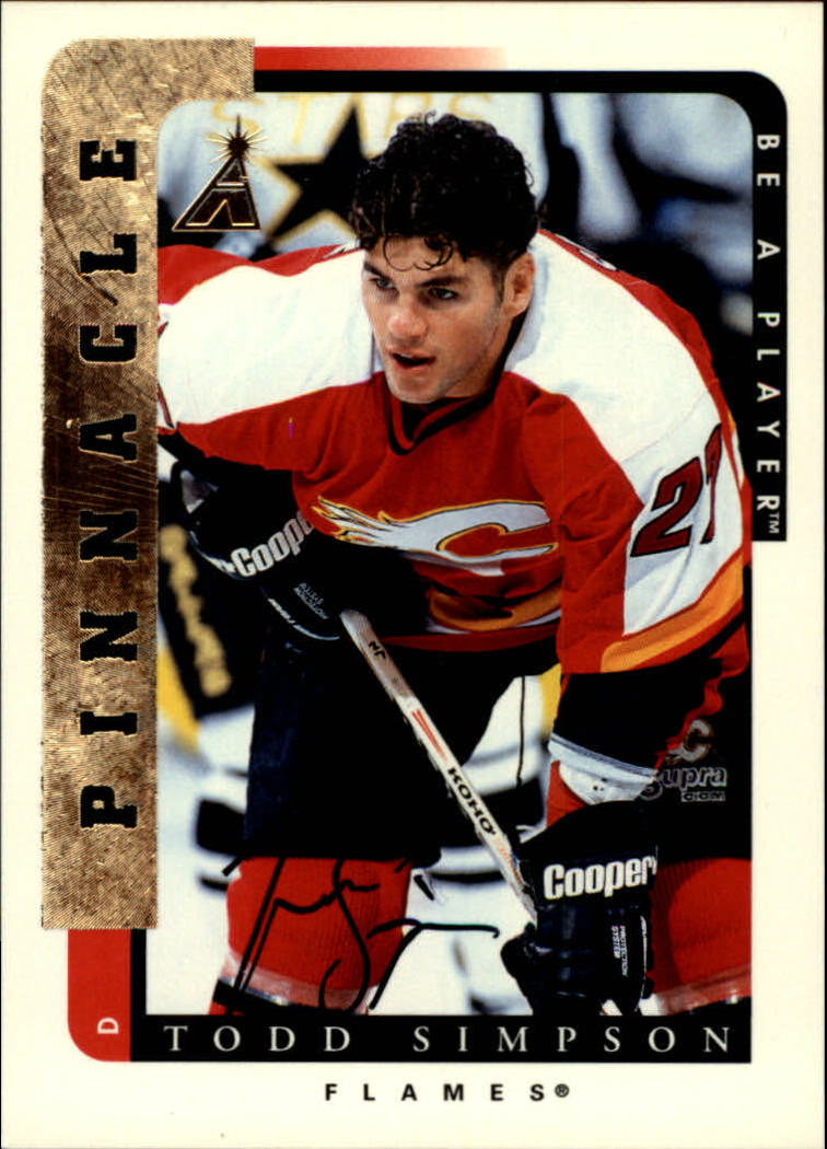 1996-97 Be A Player Autographs #105 Todd Simpson