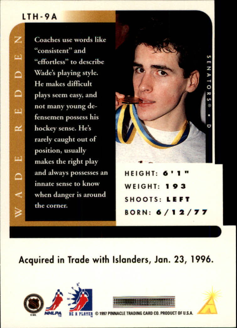 1996-97 Be A Player Link to History Autographs #9A Wade Redden back image
