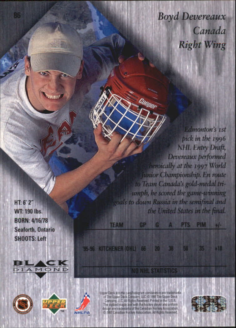 A5228- 1996-97 Black Diamond Hk #s 1-90 +Rookies -You Pick- 15+ FREE US SHIP - Bild 173 von 223