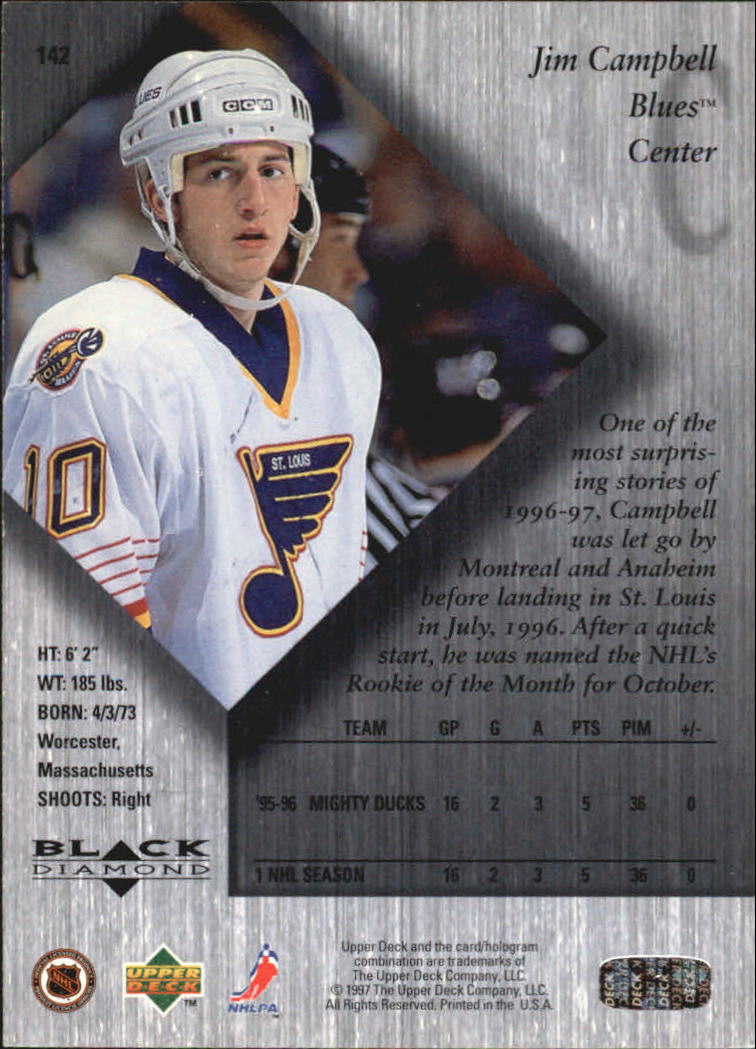 A5228- 1996-97 Black Diamond Hk #s 1-90 +Rookies -You Pick- 15+ FREE US SHIP - Bild 219 von 223
