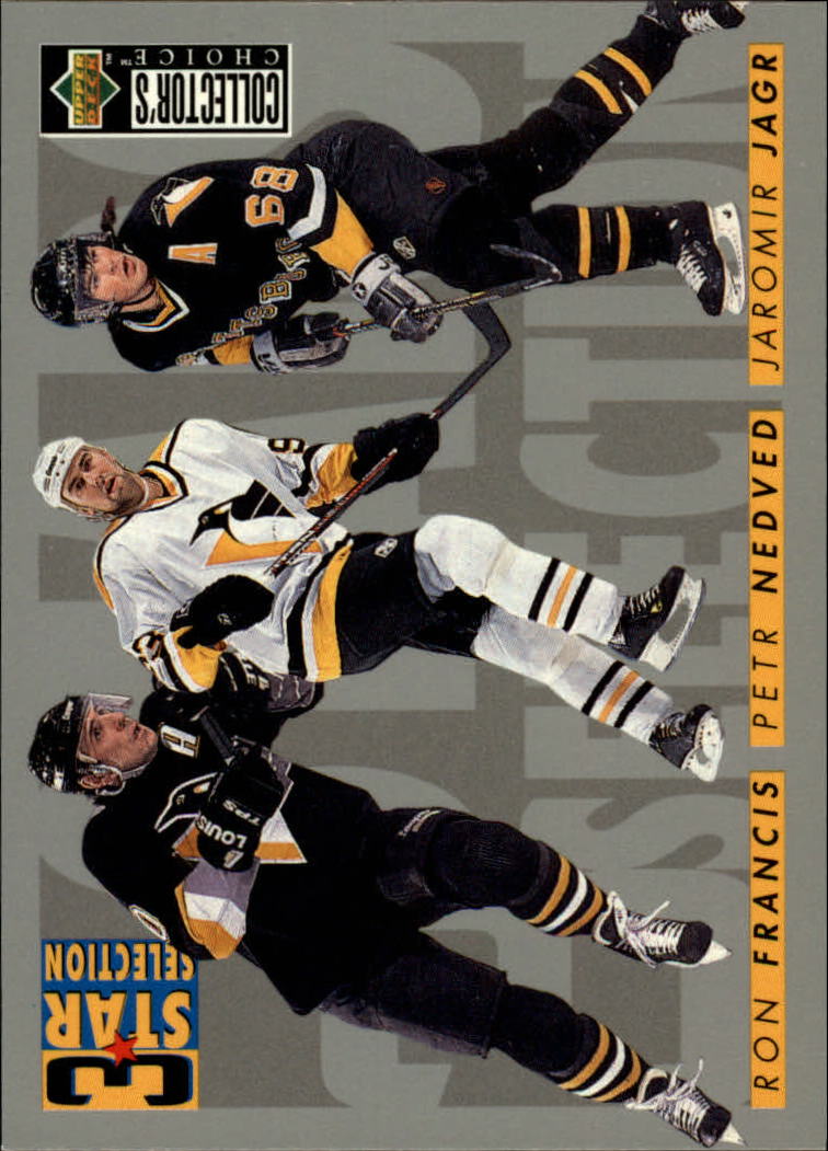 1996-97 Collector's Choice #328 Jagr/Nedved/Francis
