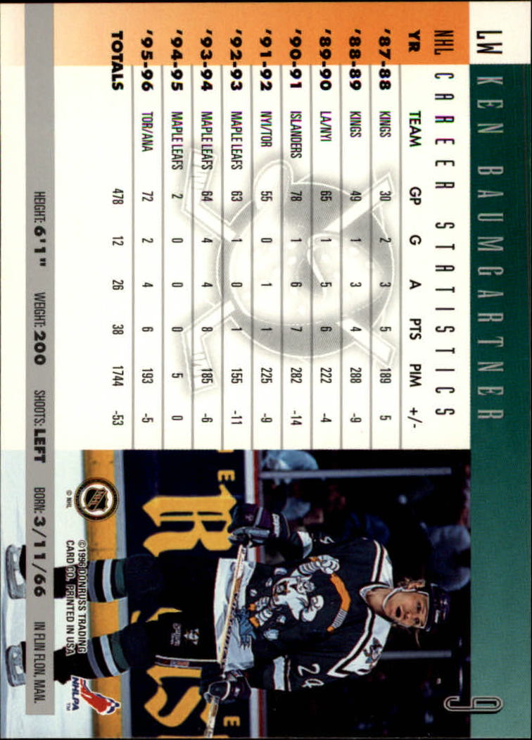 A5561- 1996-97 Donruss Hockey Cards 1-240 +Rookies -You Pick- 15+ FREE US SHIP - Picture 15 of 437