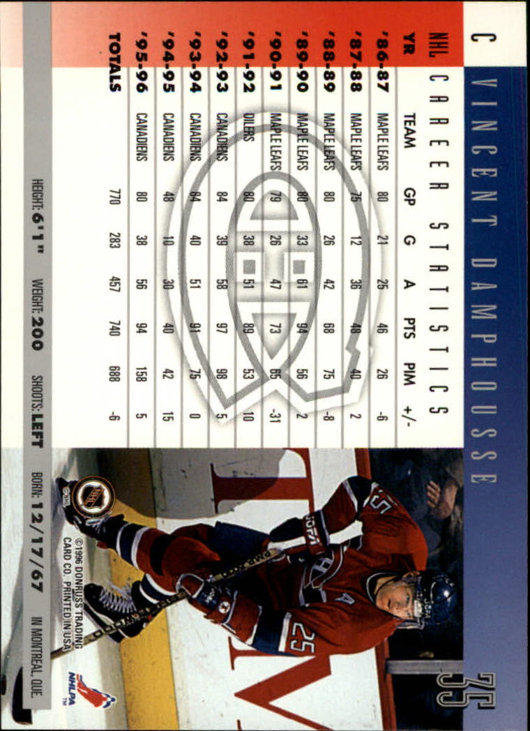 A5561- 1996-97 Donruss Hockey Cards 1-240 +Rookies -You Pick- 15+ FREE US SHIP - Picture 61 of 437
