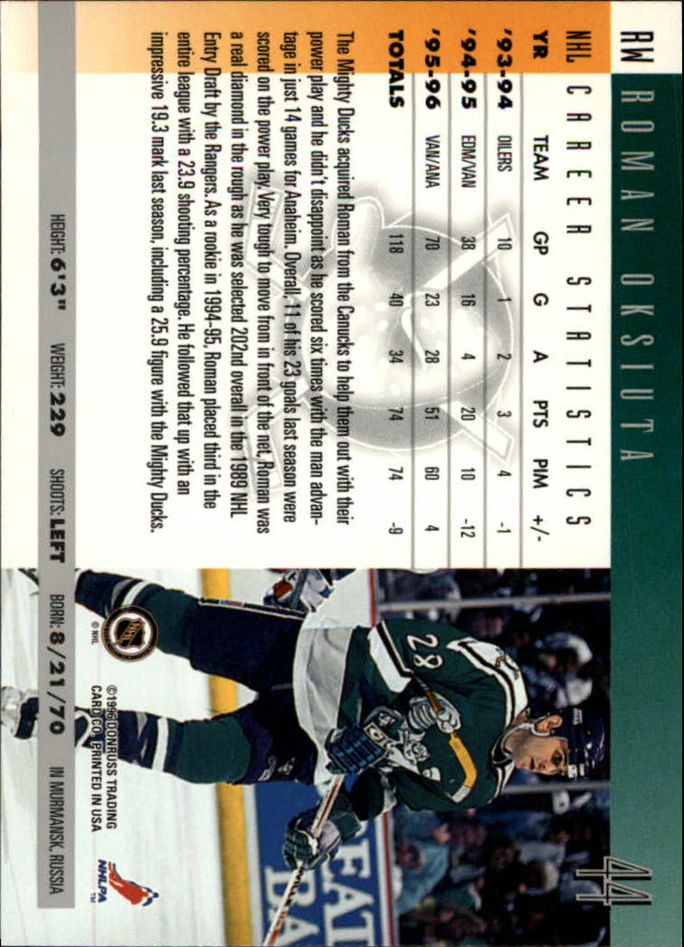 A5561- 1996-97 Donruss Hockey Cards 1-240 +Rookies -You Pick- 15+ FREE US SHIP - Picture 75 of 437