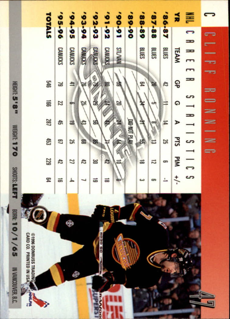 A5561- 1996-97 Donruss Hockey Cards 1-240 +Rookies -You Pick- 15+ FREE US SHIP - Picture 81 of 437