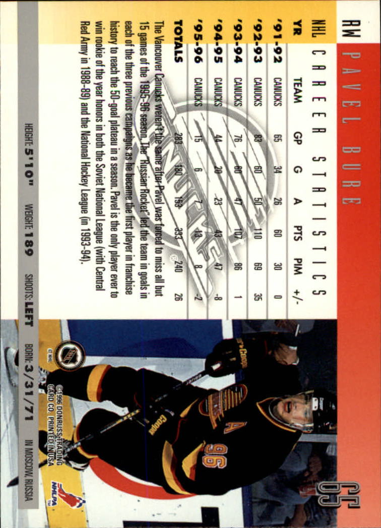 A5561- 1996-97 Donruss Hockey Cards 1-240 +Rookies -You Pick- 15+ FREE US SHIP - Picture 109 of 437