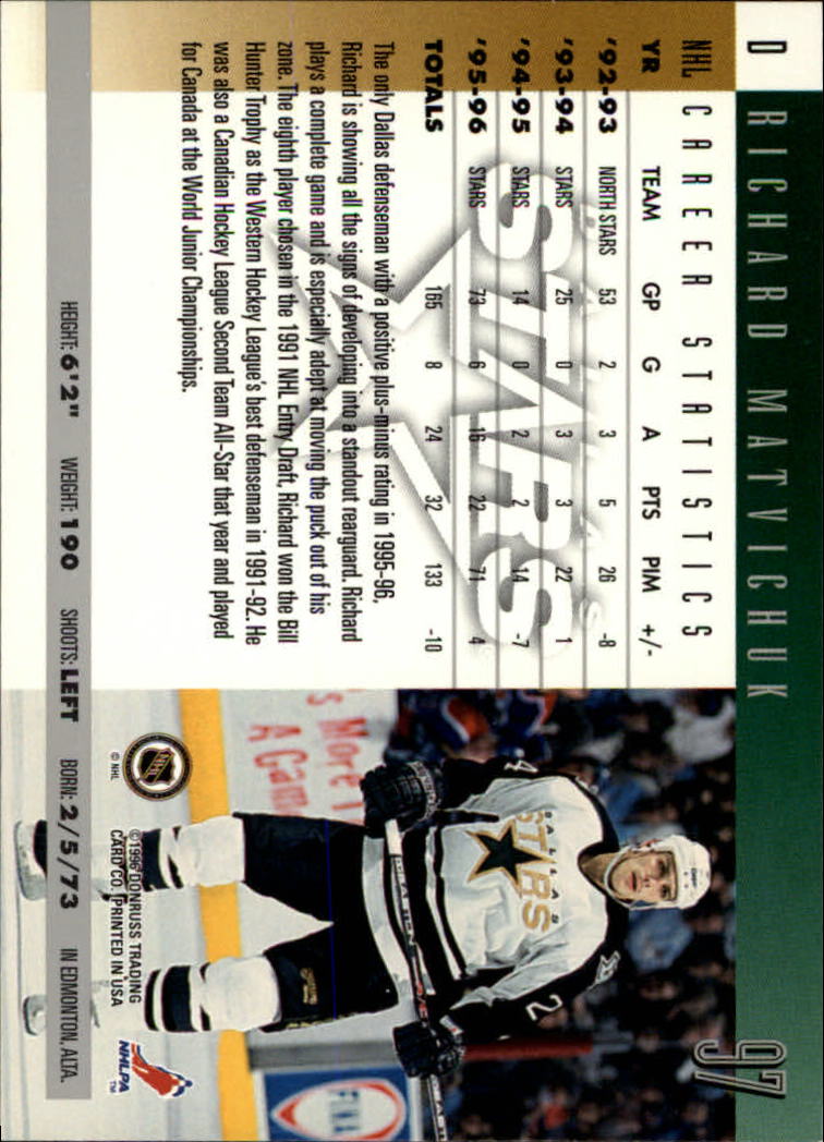 A5561- 1996-97 Donruss Hockey Cards 1-240 +Rookies -You Pick- 15+ FREE US SHIP - Picture 163 of 437