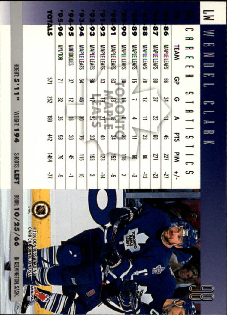 A5561- 1996-97 Donruss Hockey Cards 1-240 +Rookies -You Pick- 15+ FREE US SHIP - Picture 165 of 437