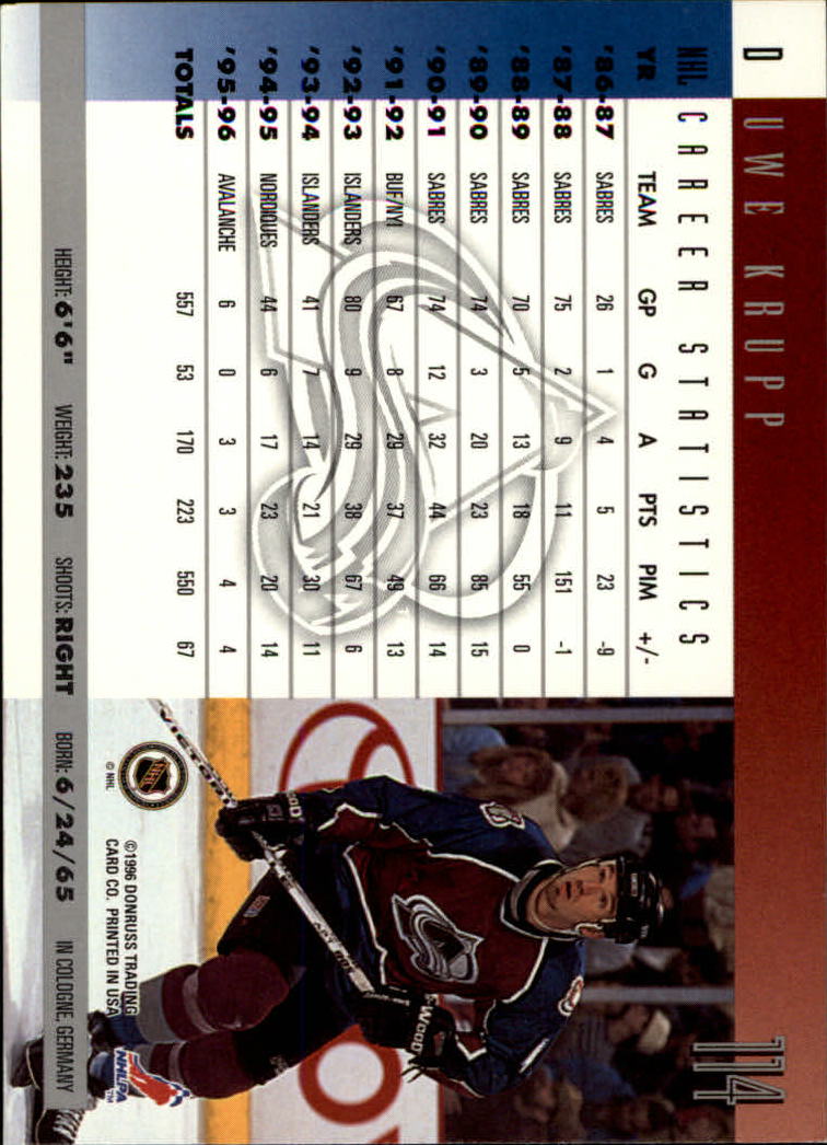 A5561- 1996-97 Donruss Hockey Cards 1-240 +Rookies -You Pick- 15+ FREE US SHIP - Picture 193 of 437