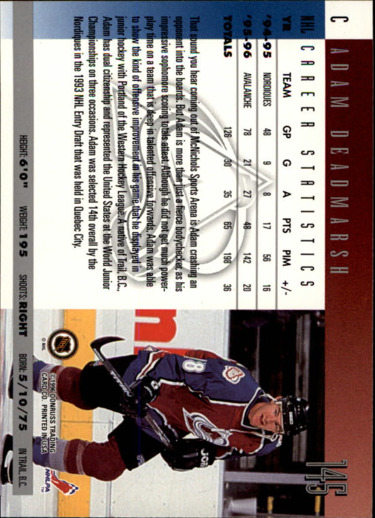 A5561- 1996-97 Donruss Hockey Cards 1-240 +Rookies -You Pick- 15+ FREE US SHIP - Picture 255 of 437