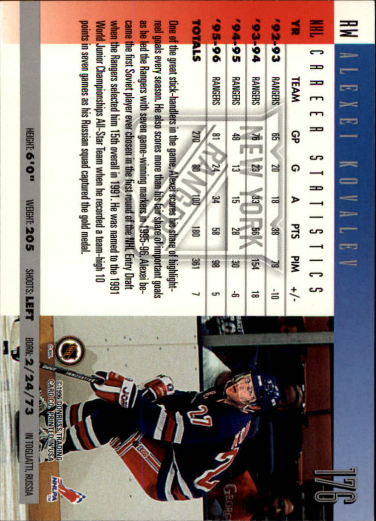 A5561- 1996-97 Donruss Hockey Cards 1-240 +Rookies -You Pick- 15+ FREE US SHIP - Picture 311 of 437