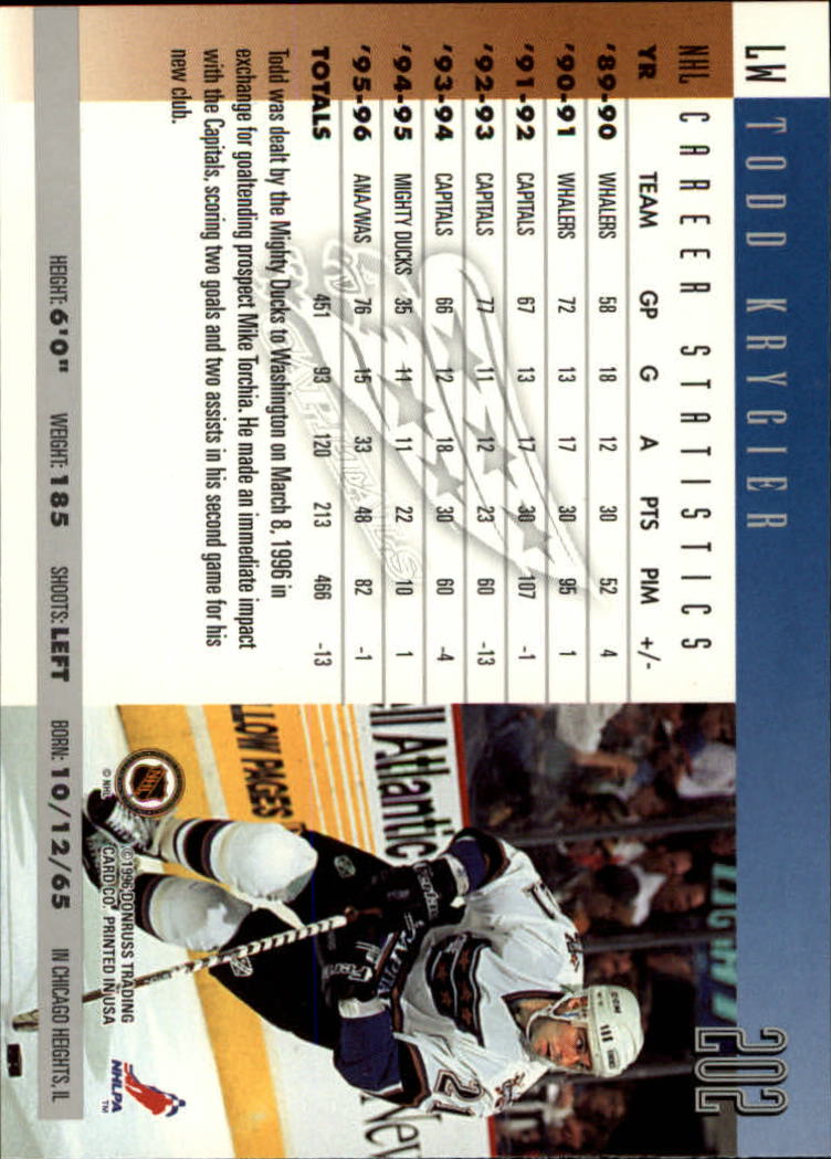 A5561- 1996-97 Donruss Hockey Cards 1-240 +Rookies -You Pick- 15+ FREE US SHIP - Picture 359 of 437
