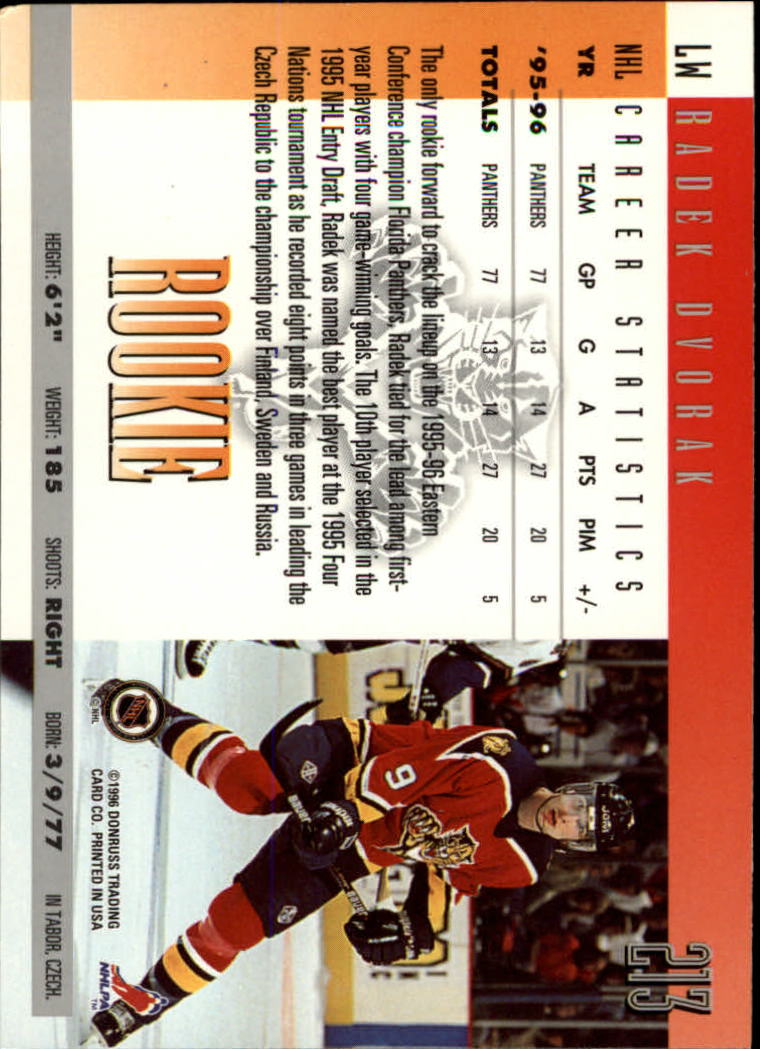 A5561- 1996-97 Donruss Hockey Cards 1-240 +Rookies -You Pick- 15+ FREE US SHIP - Picture 381 of 437