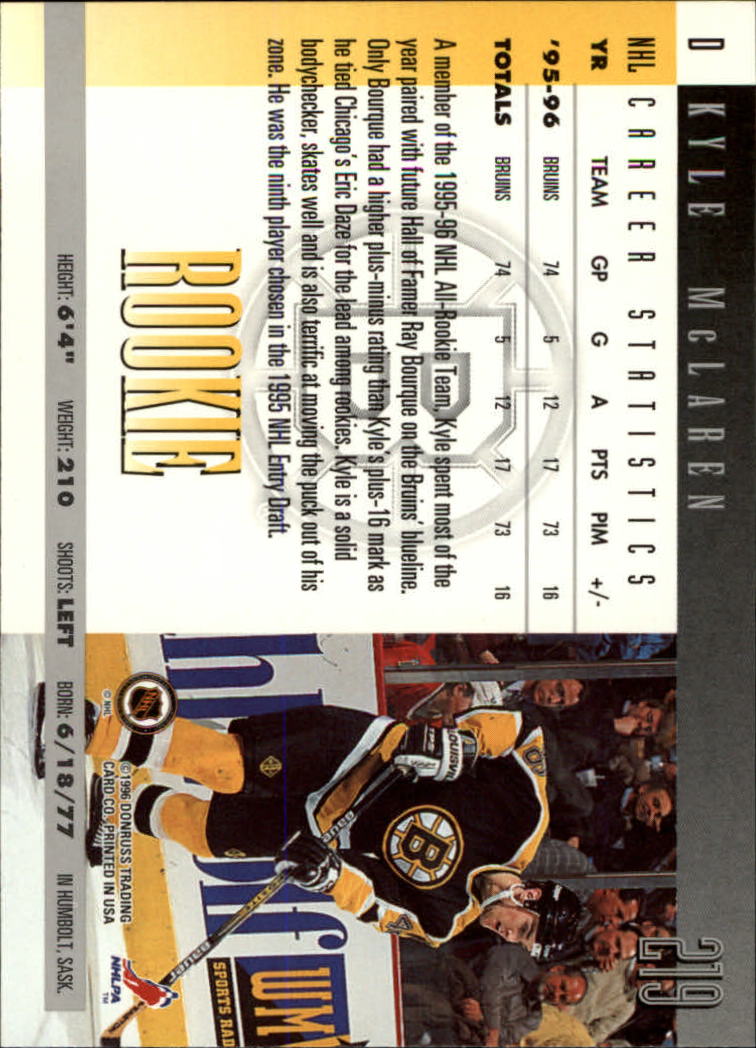 A5561- 1996-97 Donruss Hockey Cards 1-240 +Rookies -You Pick- 15+ FREE US SHIP - Picture 391 of 437