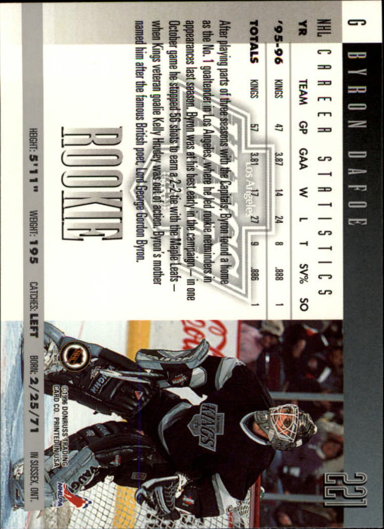 A5561- 1996-97 Donruss Hockey Cards 1-240 +Rookies -You Pick- 15+ FREE US SHIP - Picture 395 of 437