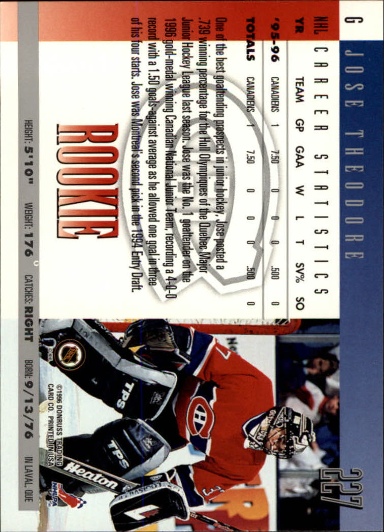 A5561- 1996-97 Donruss Hockey Cards 1-240 +Rookies -You Pick- 15+ FREE US SHIP - Picture 407 of 437