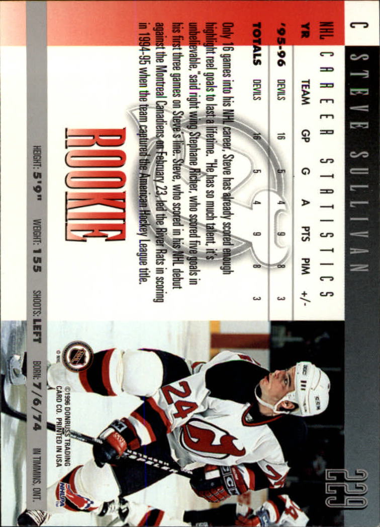 A5561- 1996-97 Donruss Hockey Cards 1-240 +Rookies -You Pick- 15+ FREE US SHIP - Picture 411 of 437