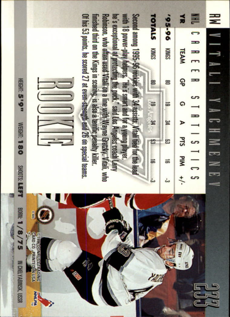 A5561- 1996-97 Donruss Hockey Cards 1-240 +Rookies -You Pick- 15+ FREE US SHIP - Picture 419 of 437