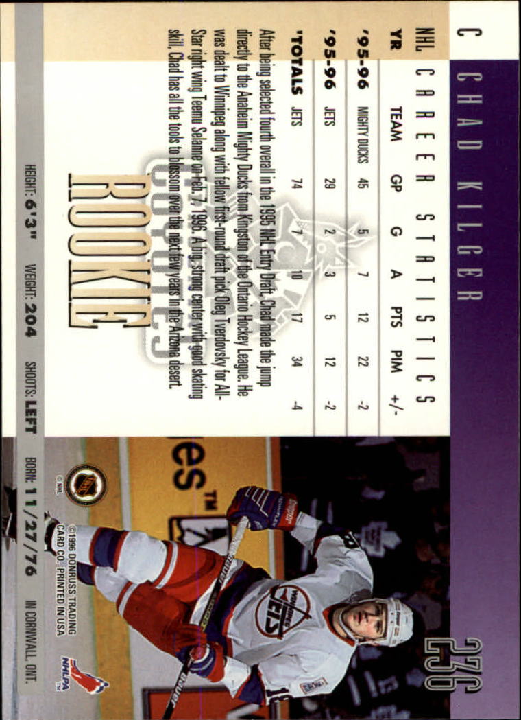 A5561- 1996-97 Donruss Hockey Cards 1-240 +Rookies -You Pick- 15+ FREE US SHIP - Picture 425 of 437