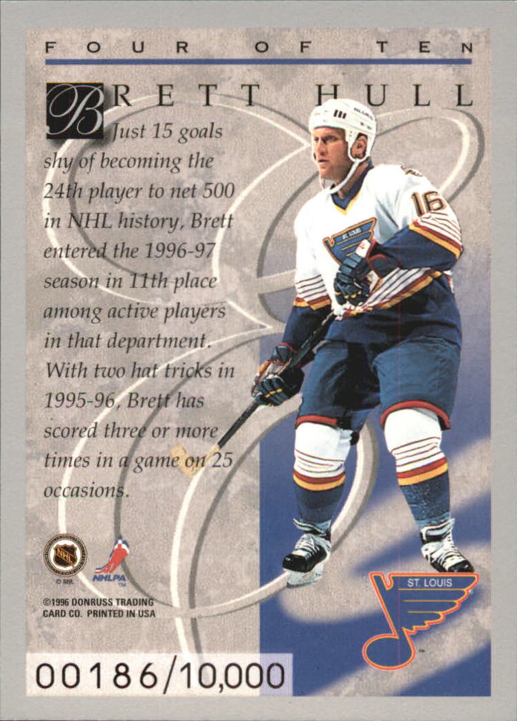 1996-97 Donruss Elite Inserts #4 Brett Hull back image