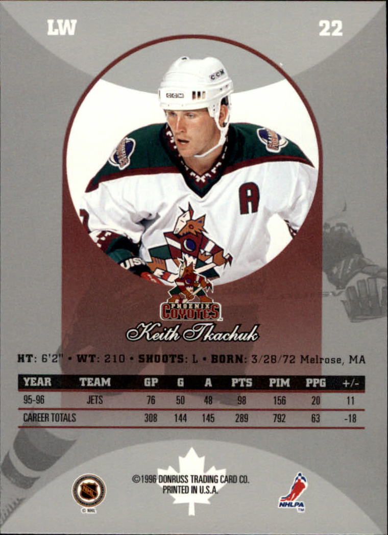 1996-97 Donruss Canadian Ice #22 Keith Tkachuk back image