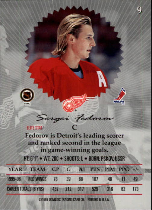 1996-97 Donruss Elite - #99 Viacheslav Fetisov