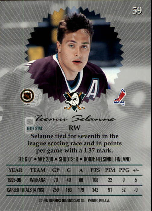 1996-97 Donruss Elite - #99 Viacheslav Fetisov