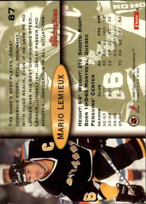 Mario Lemieux cards (1990-2023) Penguins - You Choose - Picture 46 of 107