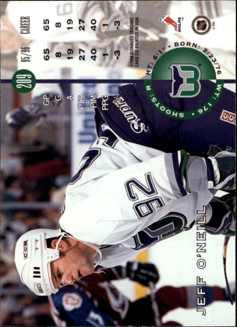  (CI) Jeff O'Neill Hockey Card 1996-97 Collectors