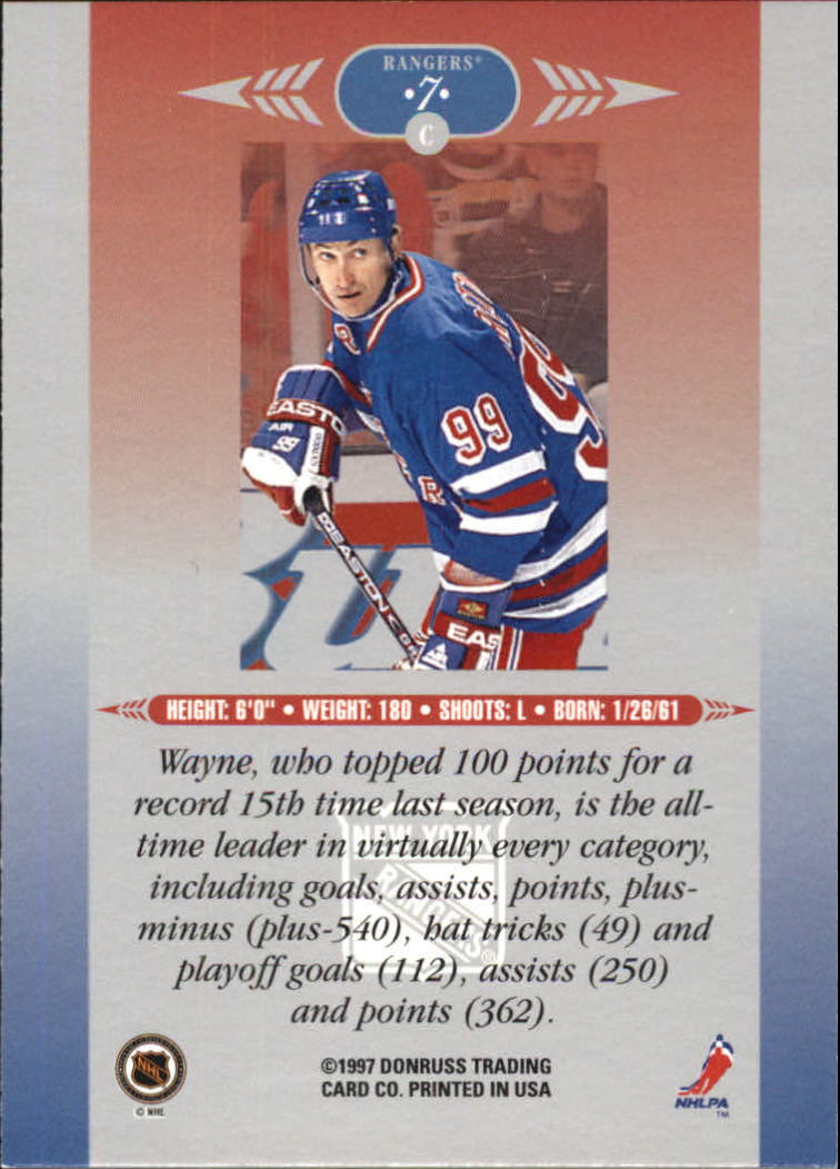 1996-97 Leaf Limited #7 Wayne Gretzky back image