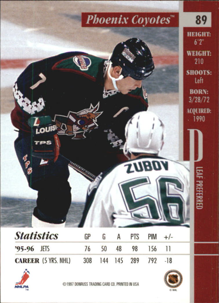 B3429- 1996-97 Blatt Bevorzugt Hk #S 1-150 + Einsätze -du Pick- 15 + Kostenlose - Bild 155 von 297