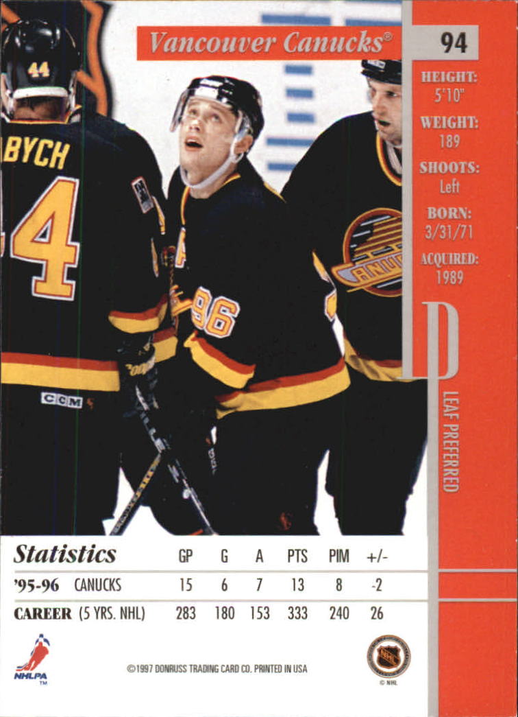 B3429- 1996-97 Blatt Bevorzugt Hk #S 1-150 + Einsätze -du Pick- 15 + Kostenlose - Bild 163 von 297