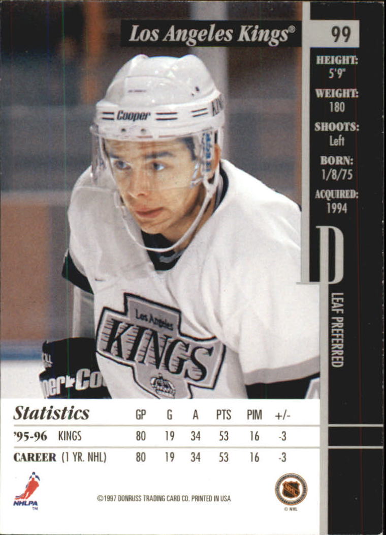 B3429- 1996-97 Blatt Bevorzugt Hk #S 1-150 + Einsätze -du Pick- 15 + Kostenlose - Bild 173 von 297