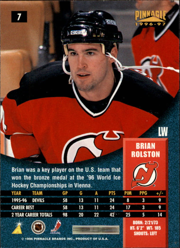 B5057- 1996-97 Pinnacle Hockey #s 1-250 +Inserts -You Pick- 15+ FREE US SHIP - Picture 7 of 453