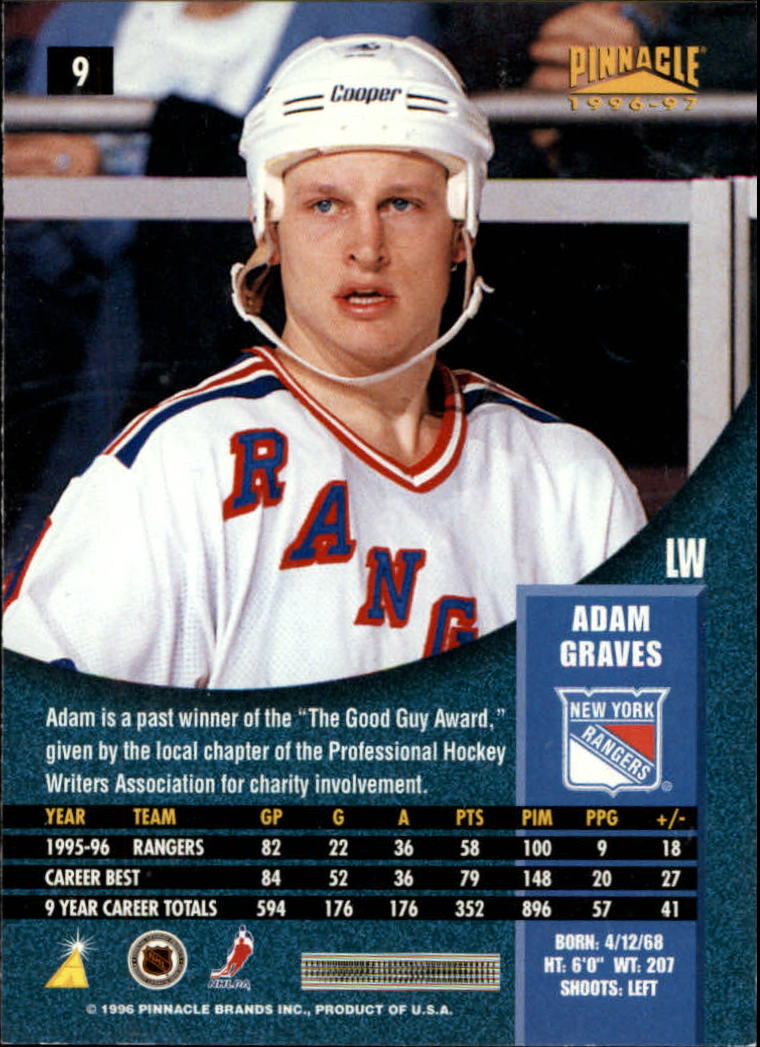 B5057- 1996-97 Pinnacle Hockey #s 1-250 +Inserts -You Pick- 15+ FREE US SHIP - Picture 11 of 453