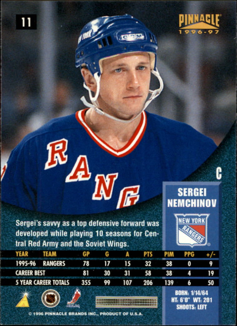 B5057- 1996-97 Pinnacle Hockey #s 1-250 +Inserts -You Pick- 15+ FREE US SHIP - Picture 15 of 453