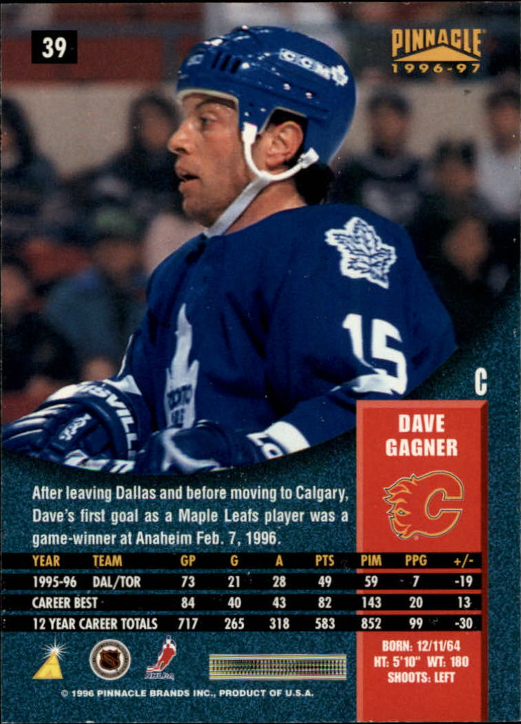 B5057- 1996-97 Pinnacle Hockey #s 1-250 +Inserts -You Pick- 15+ FREE US SHIP - Picture 61 of 453
