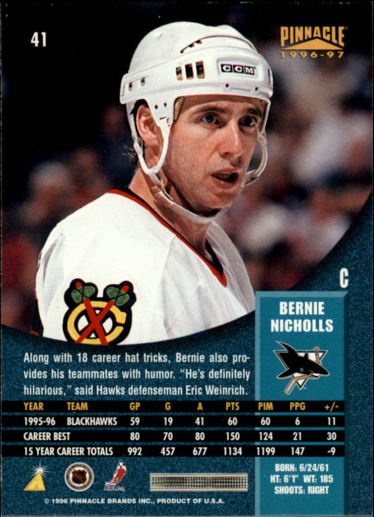 B5057- 1996-97 Pinnacle Hockey #s 1-250 +Inserts -You Pick- 15+ FREE US SHIP - Picture 65 of 453