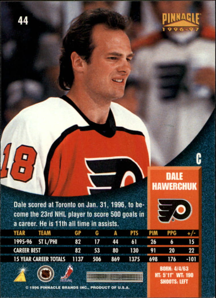 B5057- 1996-97 Pinnacle Hockey #s 1-250 +Inserts -You Pick- 15+ FREE US SHIP - Picture 71 of 453
