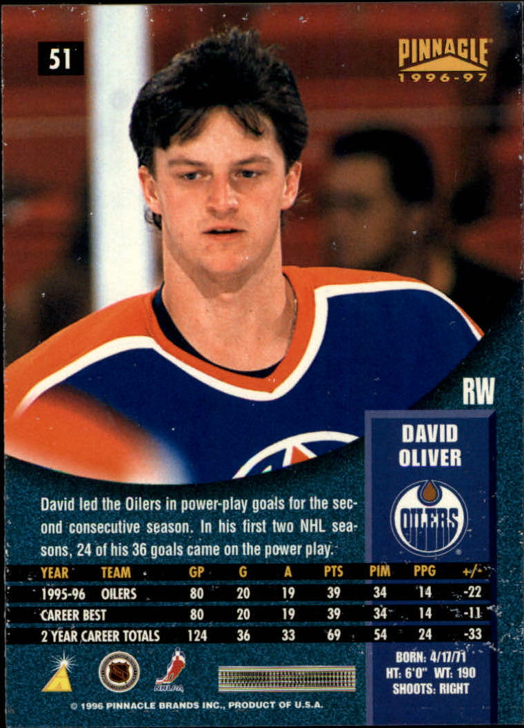 B5057- 1996-97 Pinnacle Hockey #s 1-250 +Inserts -You Pick- 15+ FREE US SHIP - Picture 83 of 453