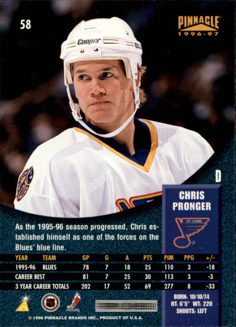 B5057- 1996-97 Pinnacle Hockey #s 1-250 +Inserts -You Pick- 15+ FREE US SHIP - Picture 97 of 453