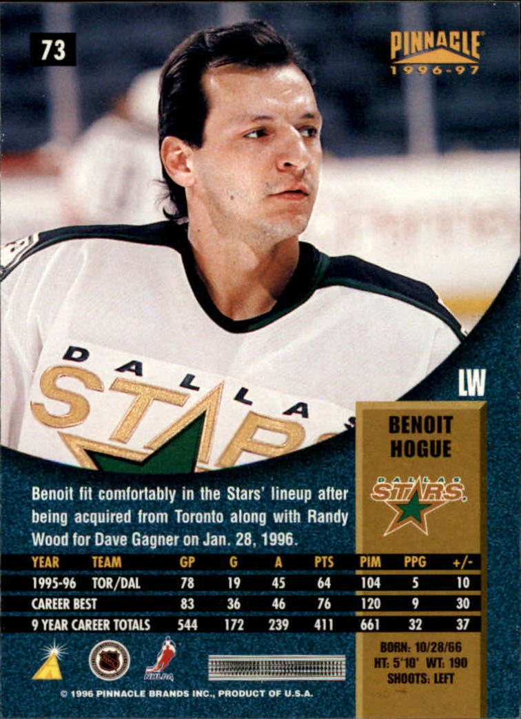 B5057- 1996-97 Pinnacle Hockey #s 1-250 +Inserts -You Pick- 15+ FREE US SHIP - Picture 121 of 453