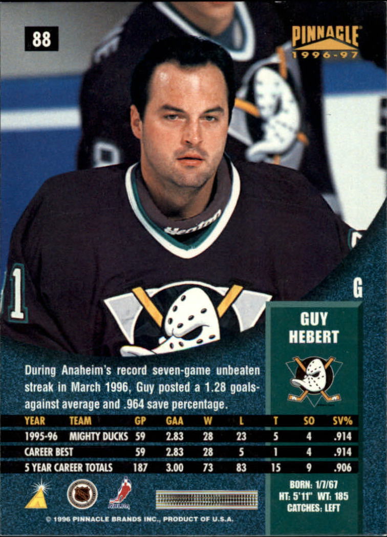 B5057- 1996-97 Pinnacle Hockey #s 1-250 +Inserts -You Pick- 15+ FREE US SHIP - Picture 149 of 453