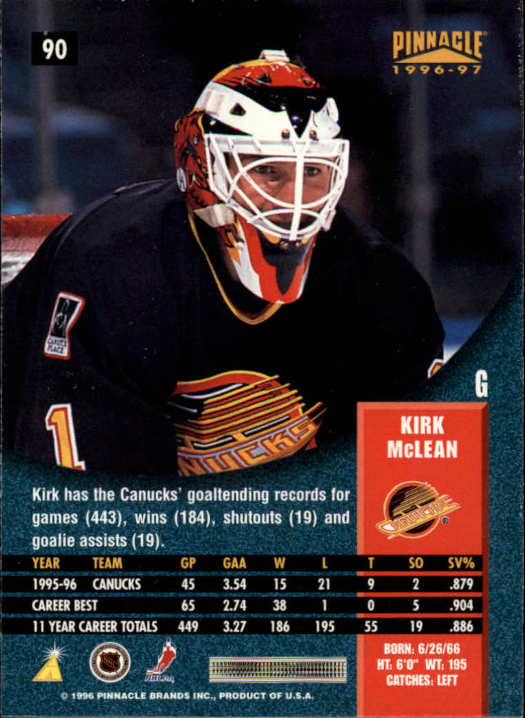 B5057- 1996-97 Pinnacle Hockey #s 1-250 +Inserts -You Pick- 15+ FREE US SHIP - Picture 153 of 453