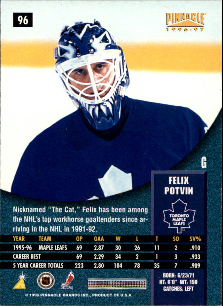 B5057- 1996-97 Pinnacle Hockey #s 1-250 +Inserts -You Pick- 15+ FREE US SHIP - Picture 161 of 453