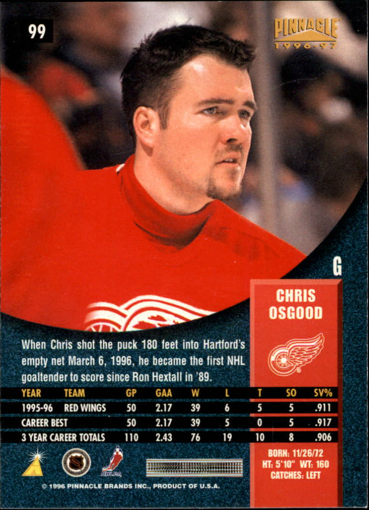 B5057- 1996-97 Pinnacle Hockey #s 1-250 +Inserts -You Pick- 15+ FREE US SHIP - Picture 167 of 453
